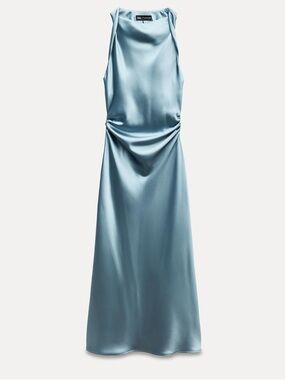 Zara | Dresses | Zara Embroidered Poplin Halter Dress Size Xxl Nwt |  Poshmark